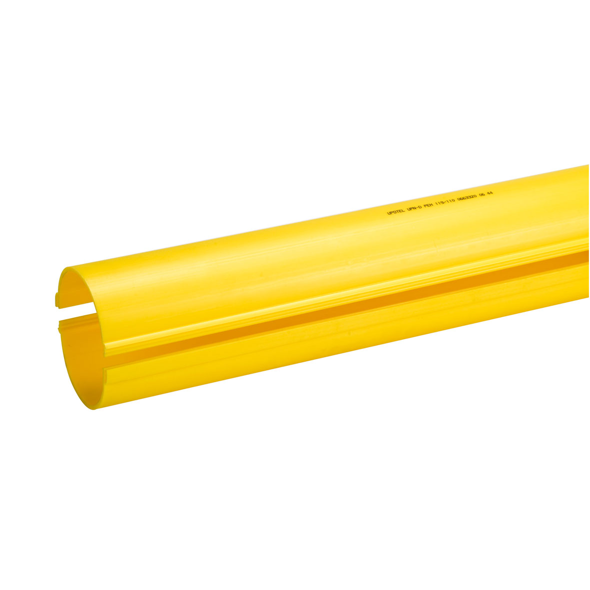 Uponor delbart rör 110/100 3m gul med snäppkoppling PEH EBR beteckning SRN-D