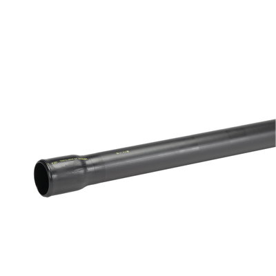 Uponor slätt rör 32/26 6m svart, otät, PEH med konmuff märkt "Kraftkabel" EBR beteckning SRE-P