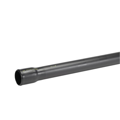 Uponor slätt rör 50/40,8 6m svart, otät, PEH med konmuff märkt "Kraftkabel" EBR beteckning SRE-P