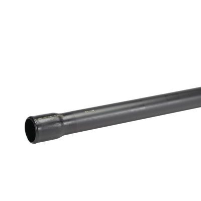 Uponor slätt rör 75/61,4 6m svart, otät, PEH med konmuff märkt "Kraftkabel" EBR beteckning SRE-P