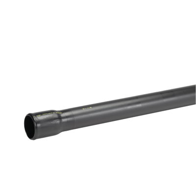 Uponor slätt rör 110/90 6m svart, sandtät, PEH med konmuff märkt "Kraftkabel" EBR beteckning SRE-P