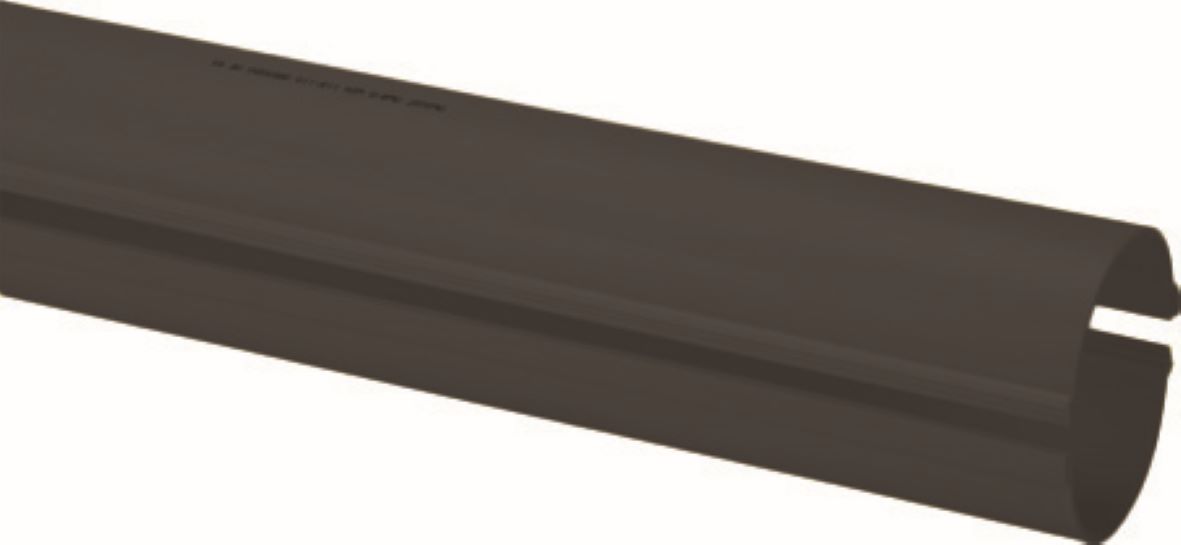 Uponor uppledningsrör 83/75 1,7m svart, delbart PEH EBR beteckning SRN