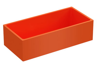 Ändskydd 28F plast orange