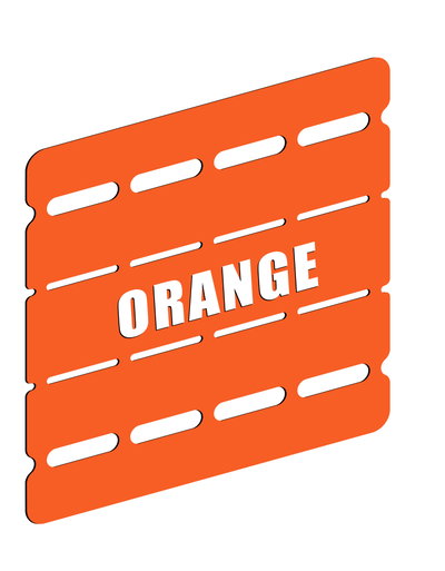 Märkplåt 93 orange