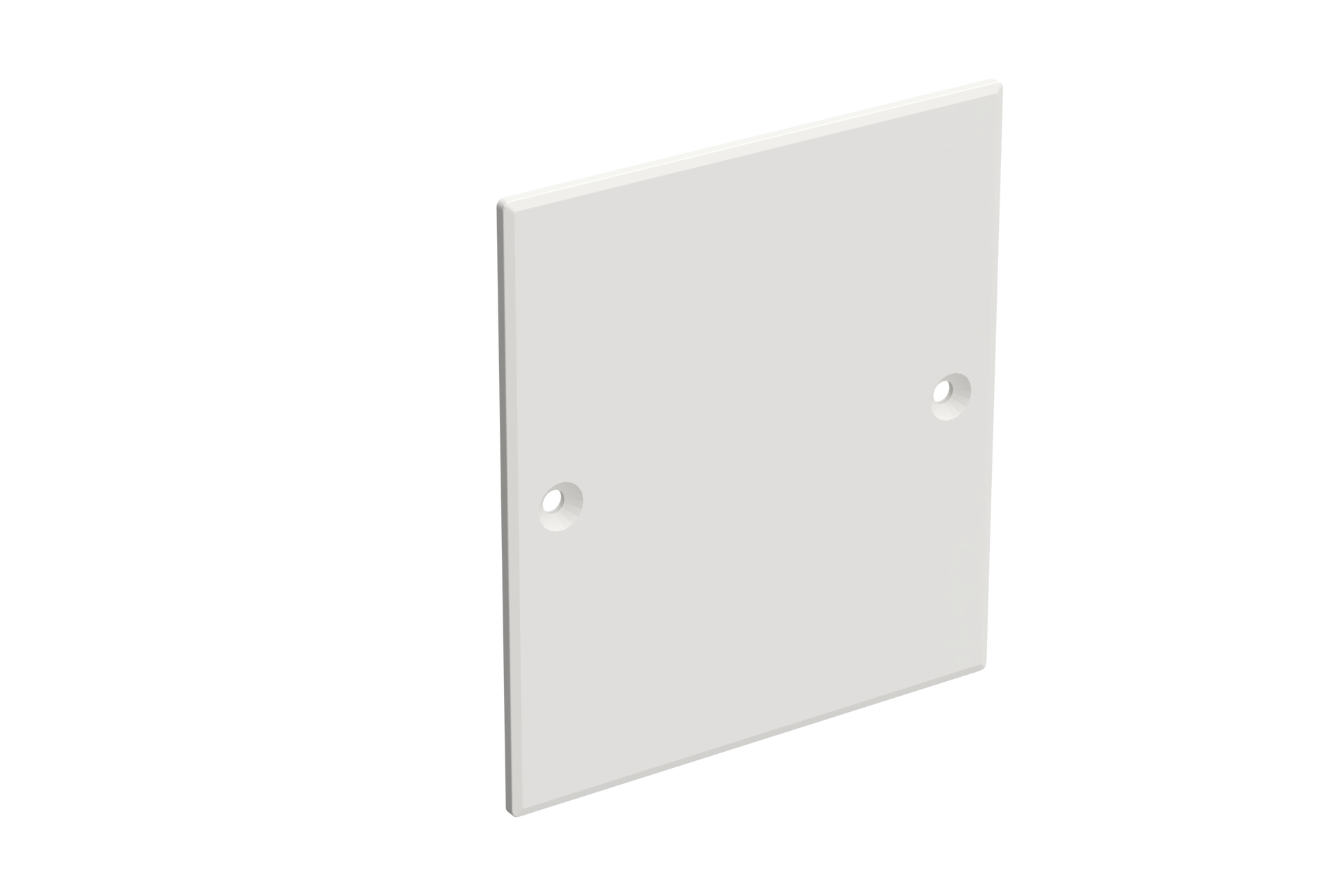 Lock apparatdosa enkel vit