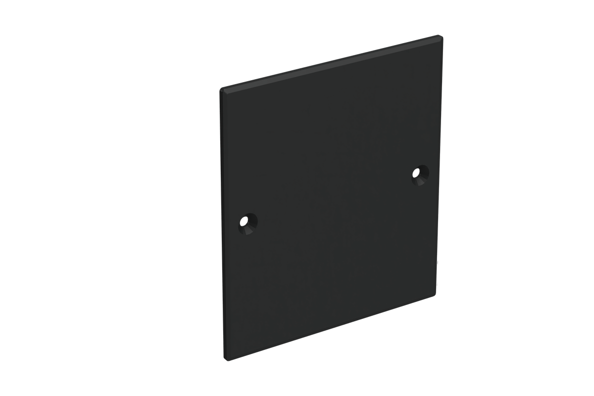 Lock apparatdosa enkel svart