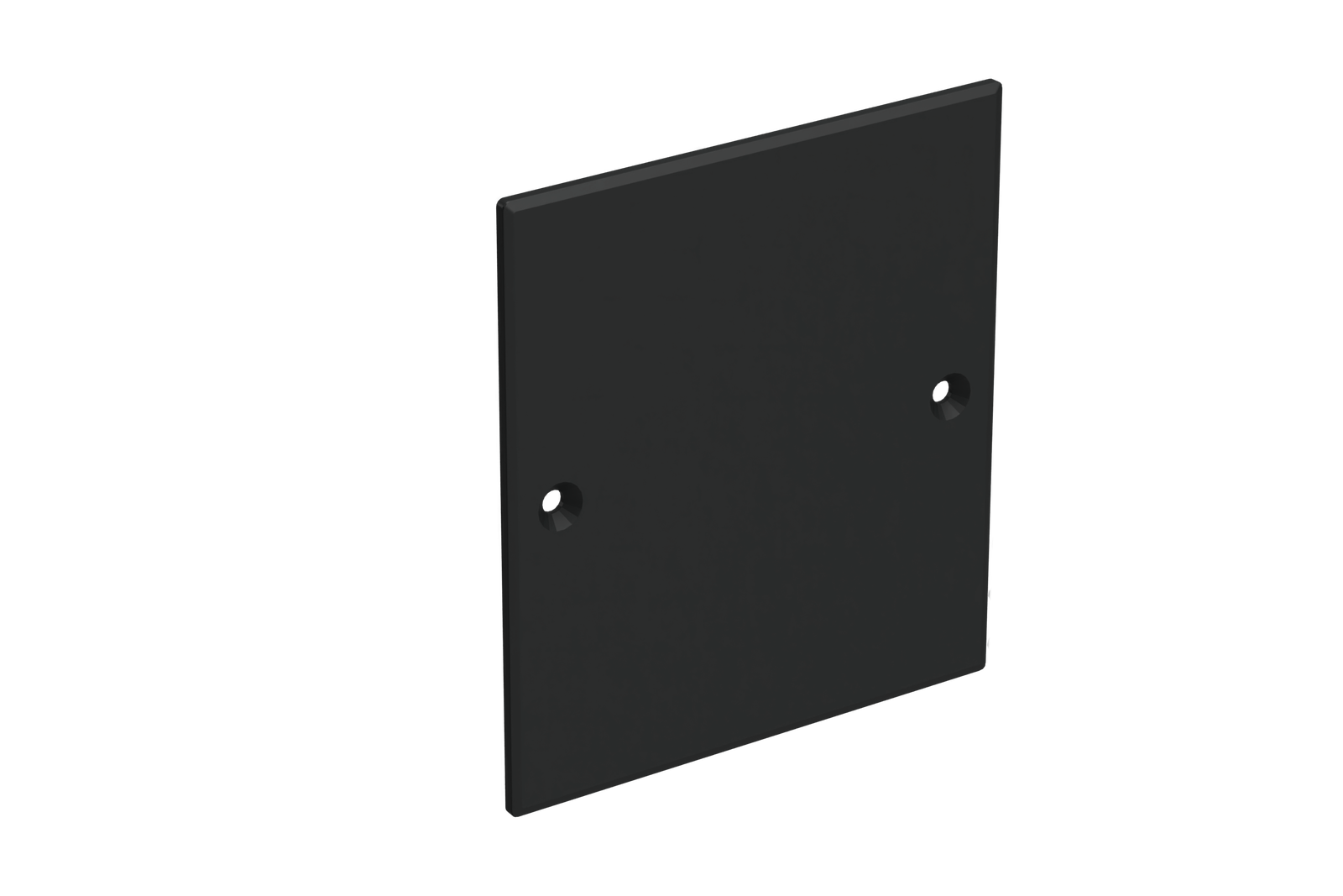 Lock apparatdosa enkel svart