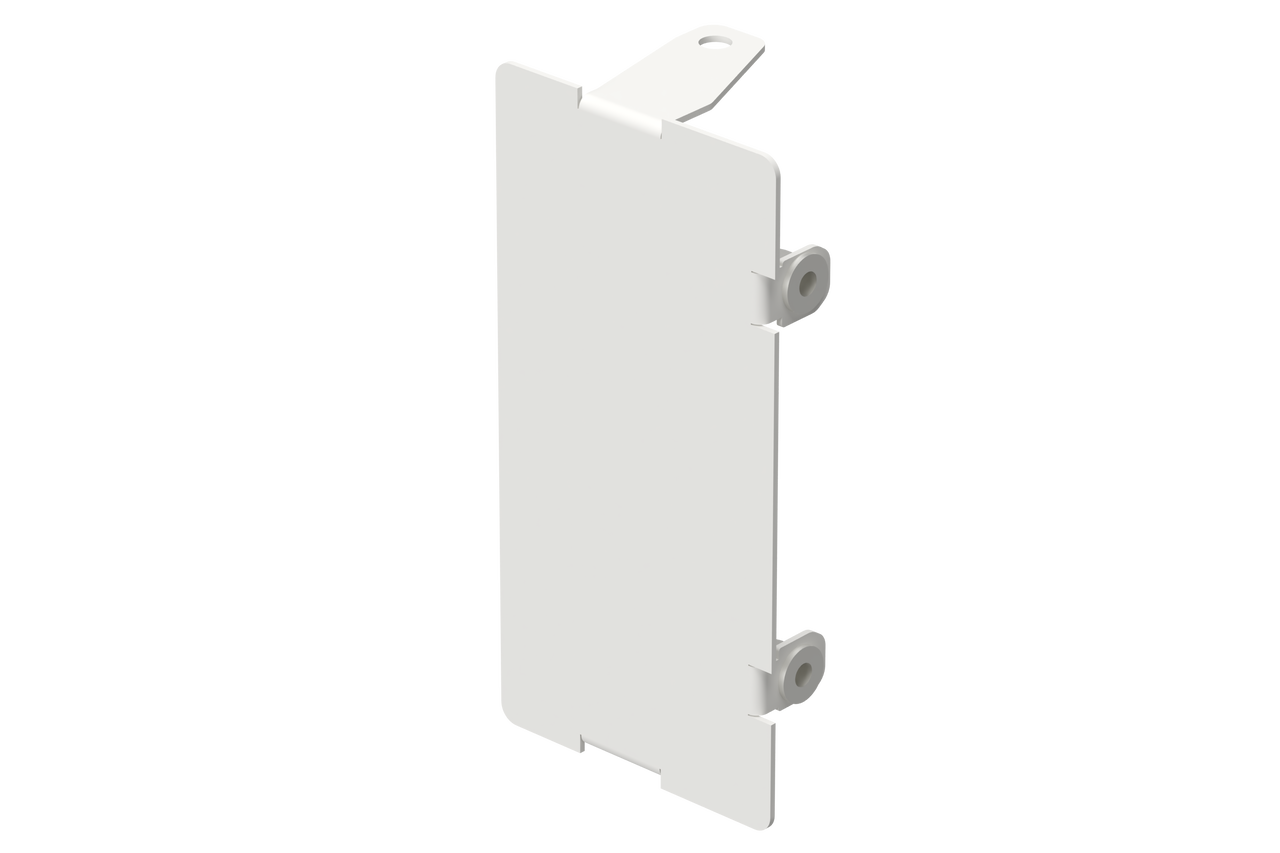 Ändstycke 110/55 alu vit
