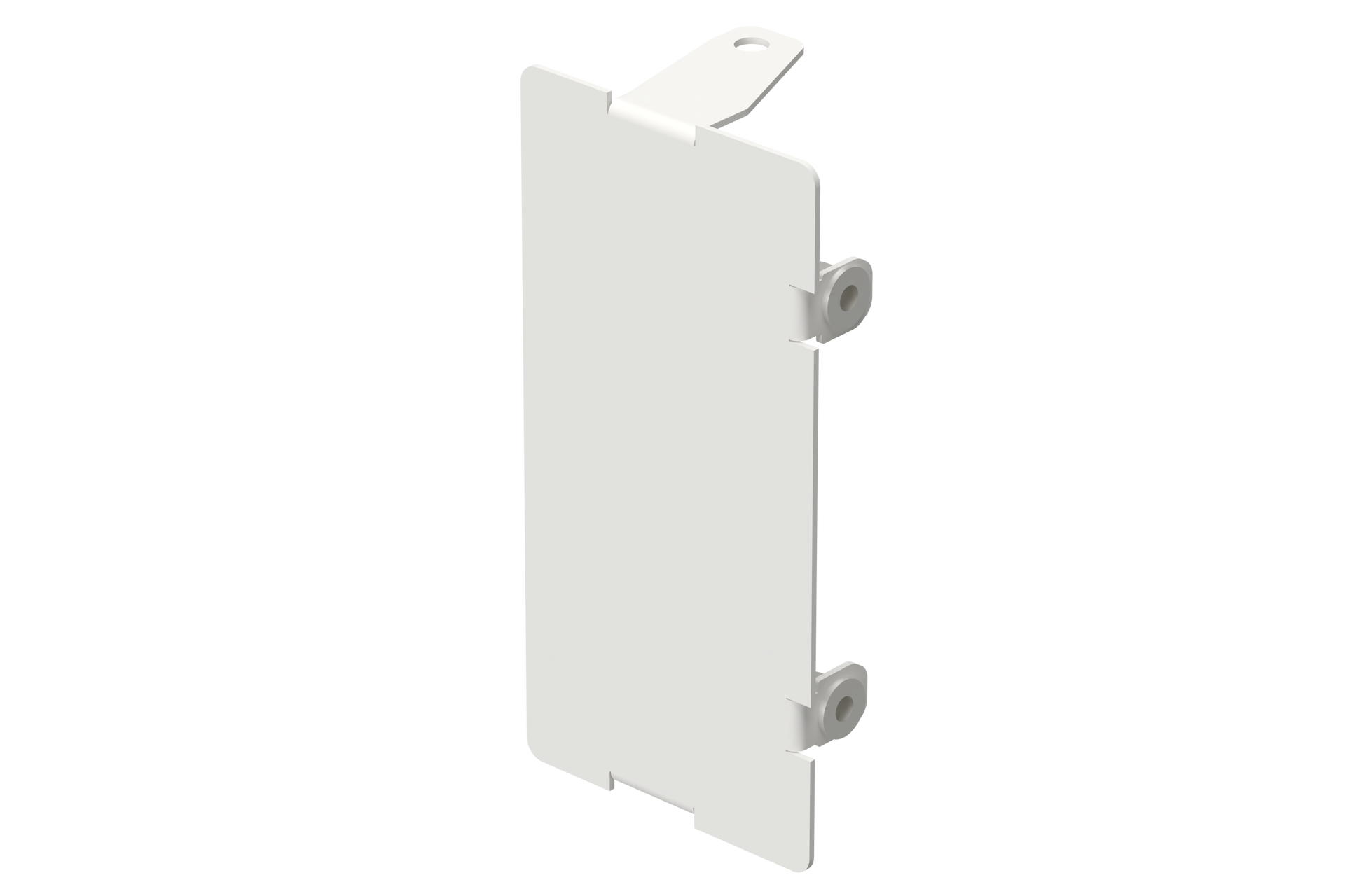 Ändstycke 110/55 alu vit