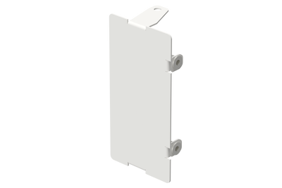 Ändstycke 110/55 alu vit