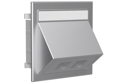 Lock vinkl RJ45 Keyst silver