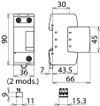 Coordin. lightning current arr. Type 1 DEHNbloc M w. high follow current limit.