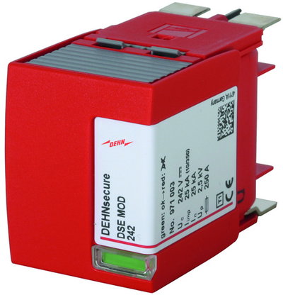 Spark-gap-based protection module for DEHNsecure M