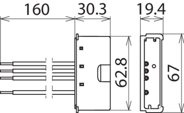 Surge arrester Type 2 DEHNcord 2-pole for electrical install. systems – Görsel 2 / 2