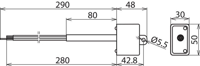 Surge arrester Type 2 DEHNcord 2-pole w. connecting cable IP65 – Görsel 2 / 2