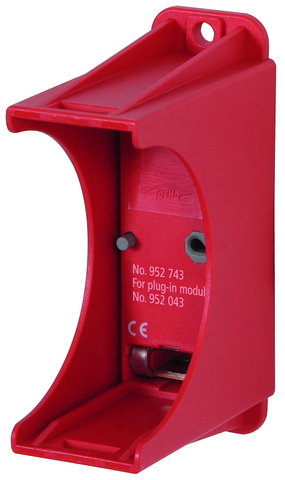 Base 1-pole for mounting on PCBs for DEHNguard modules PV 300 FM