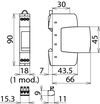 DEHNrail M FM surge arrester