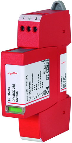 Surge arrester Type 3 DEHNrail M 2-pole 255V f. industr. electr. equip.