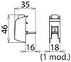 Pin-shaped terminal f. series connection to surge protective devices -25mm²