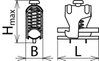 Shield terminal StSt for anchor bar clamping range