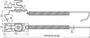 Roof cond. hol. SPANNsnap light StSt/pl. grey H 16mm Rd 8mm cl. range 180-280mm