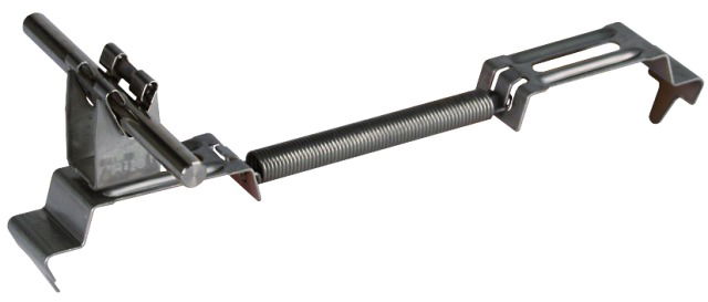 Roof conductor holder SPANNgrip StSt H 20mm f. Rd 8mm clamp. range 180-280mm