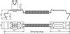 Roof conductor holder SPANNgrip StSt H 20mm f. Rd 8mm clamp. range 180-280mm