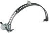 Roof cond. holder adjustable StSt w. DEHNsnap H 16mm plastic grey f. Rd 8mm