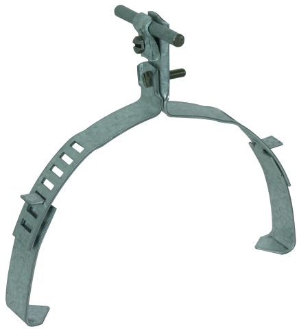 Roof conductor holder DEHNQUICK St/tZn f. Rd 6-10mm adjustable 120-240mm