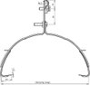 Roof cond. holder DEHNQUICK StSt for Rd 6-10mm adjustable 120-240mm