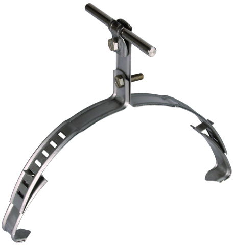 Roof cond. holder DEHNQUICK StSt for Rd 6-10mm adjustable 120-240mm