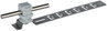Roof cond. hol. UNIsnap StSt/plast. grey H 16mm Rd 8mm w. embossed brace L 205mm