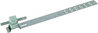 Roof cond. hol. UNIsnap StSt/plast. grey H 16mm Rd 8mm, embossed brace L 335mm