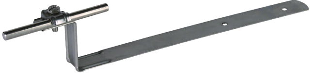 Roof conductor holder DEHNQUICK StSt f. Rd 6-10mm with brace L 260mm