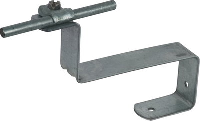Roof conductor holder DEHNQUICK St/tZn f. Rd 6-10mm with brace L 115mm angled