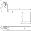 Roof conductor holder DEHNQUICK St/tZn f. Rd 6-10mm with brace L 115mm angled