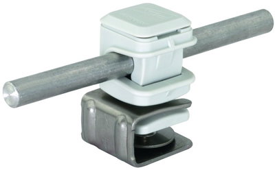 Roof cond. hol. PLATTENsnap StSt 4-6mm, DEHNsnap H 16mm plastic grey f. Rd 8mm