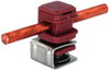 Roof cond. hol. PLATTENsnap StSt 4-6mm, DEHNsnap H 16mm plastic brown f. Rd 8mm
