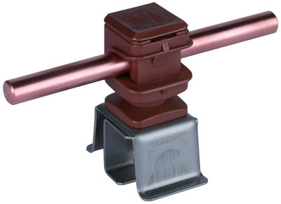 Roof cond. hol. ZIEGELsnap StSt 4-16mm, DEHNsnap H 16mm plastic brown f. Rd 8mm