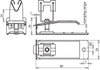 Roof cond. holder f. roof/wall plates clamping range 8-18mm f. Rd 8mm StSt