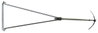 Eaves support for Rd 7-10mm StSt adjustable 1.25-1.55m
