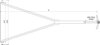 Eaves support for Rd 7-10mm StSt adjustable 1.25-1.55m