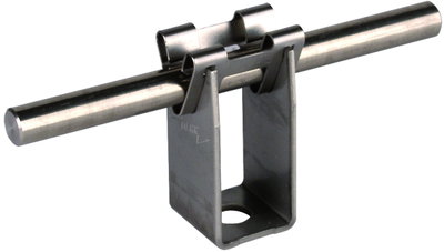 Conductor holder DEHNgrip StSt for Rd 8mm H 32mm with fixing bore 7.8mm