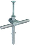 Conductor holder DEHNQUICK St/tZn with nail dowel 8x80mm für Rd 6-10mm