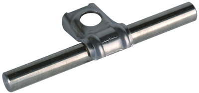 One-screw cleat DEHNQUICK StSt f. Rd 6-10mm bore 8.5mm