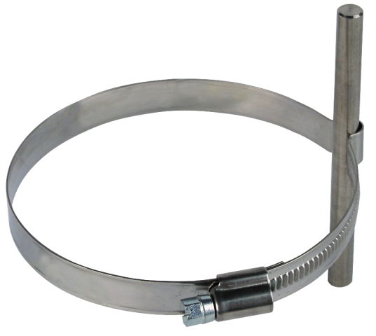Conductor holder f. Rd 8mm StSt f. downpipes D 80-100mm