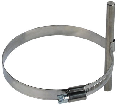 Conductor holder f. Rd 8mm StSt f. downpipes D 80-100mm