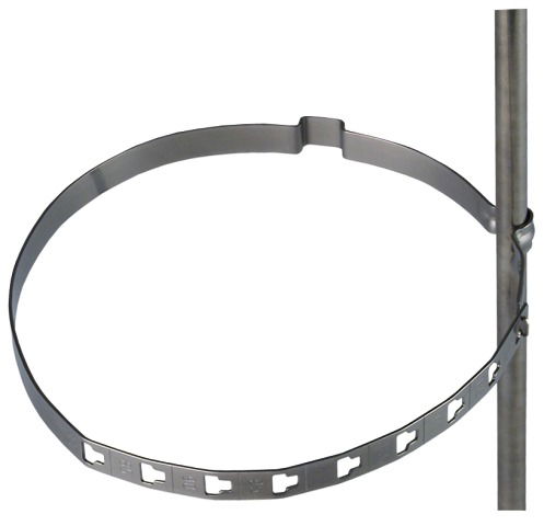 Conductor holder for Rd 8mm StSt for downpipes D 80-120mm