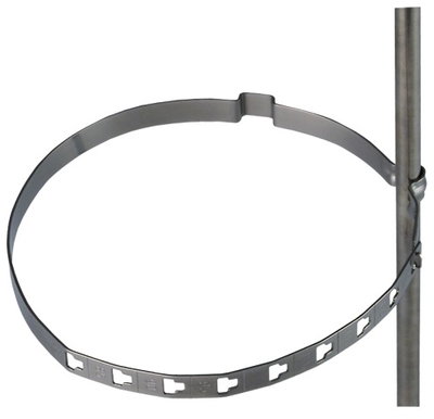Conductor holder for Rd 8mm StSt for downpipes D 80-120mm
