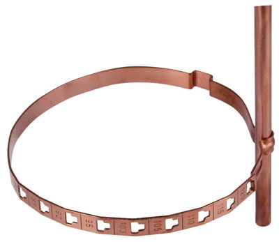 Conductor holder for Rd 8mm Cu for downpipes D 80-120mm
